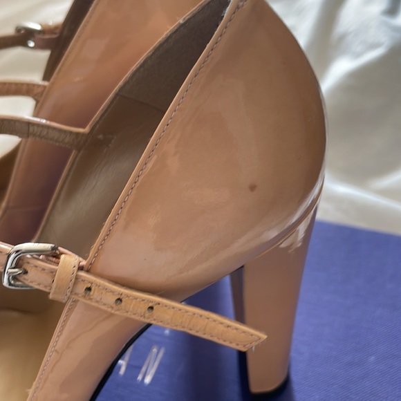 stuart weitzman capsize nude blush pink patent leather Mary Jane size 6.5 - Picture 7 of 11
